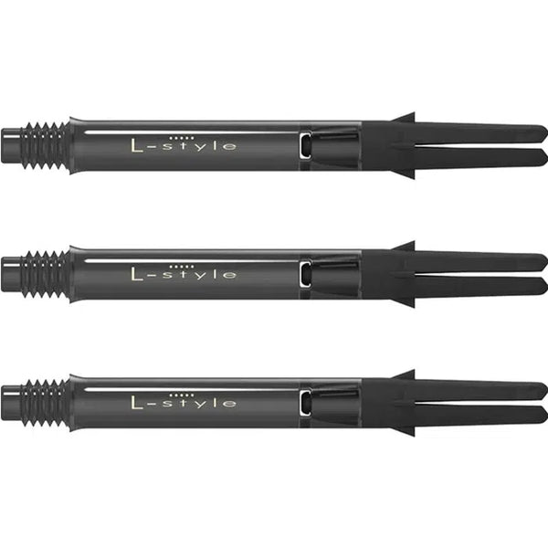 L-Style - L-Shafts Straight Silent Spin Carbon Shafts-1-Black-Medium-Premier Darts