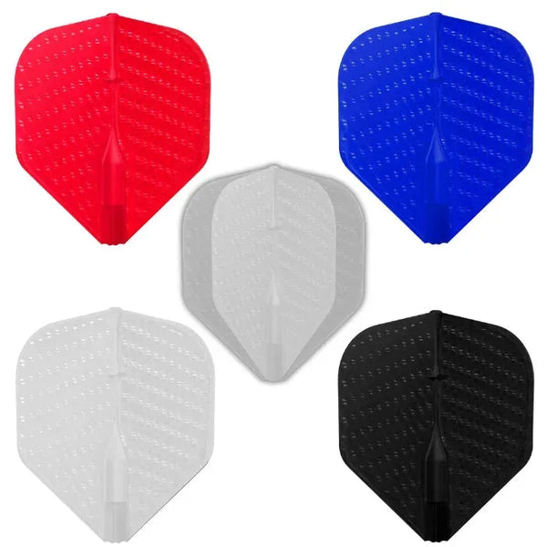 L-Style L1EZ Dimple Standard Flights-1-Black-Premier Darts