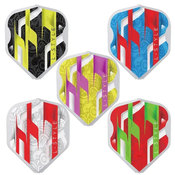 L-Style L1EZ Mamo Series Signature Champagne Darts Flights-1-Black-Premier Darts