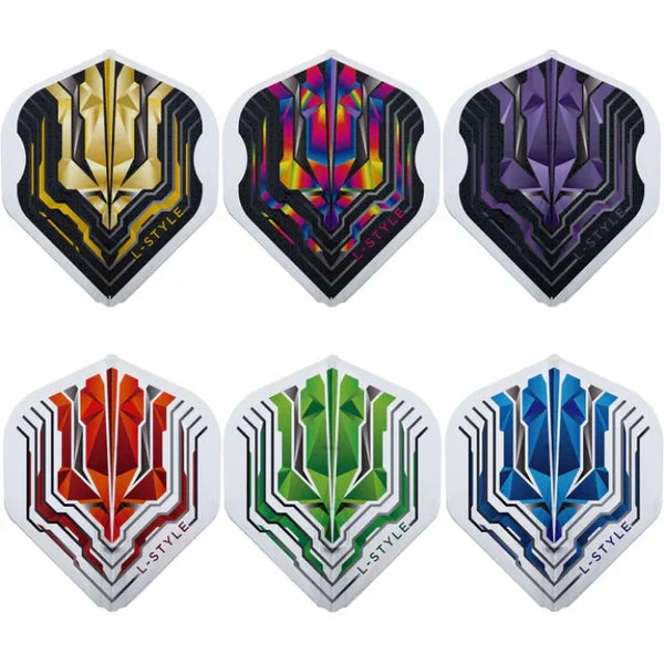 L-Style L1EZ Origin Series Signature Champagne Darts Flights-1-Blue-Premier Darts