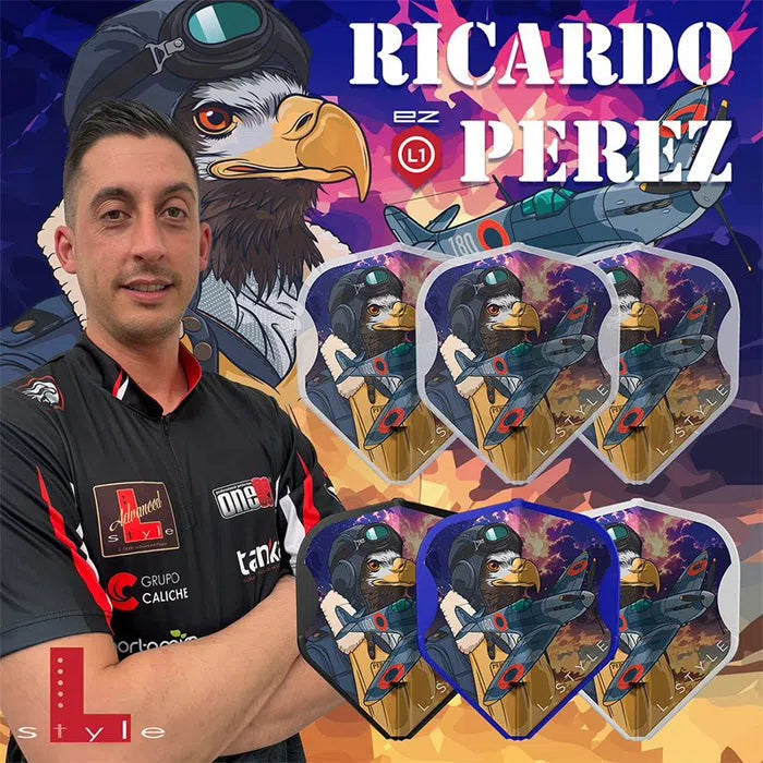 L-Style L1EZ Ricardo Perez MIX Signature Champagne Darts Flights