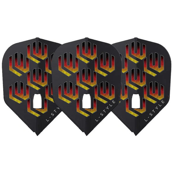 L-Style Lukas Wenig L-Flight PRO L3 Standard Flights - Black-1-Premier Darts
