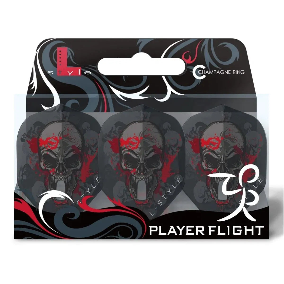 L-Style Darts L-Flight PRO L1 Ryan Searle V2 Clear Black Flights-3-Premier Darts