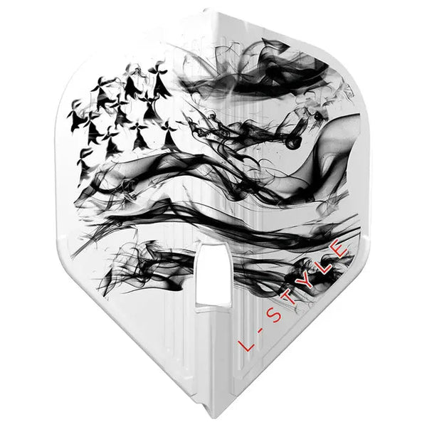 L-Style Thibault Tricole V2 L-Flight PRO L1 Standard Flights - White-1-Premier Darts