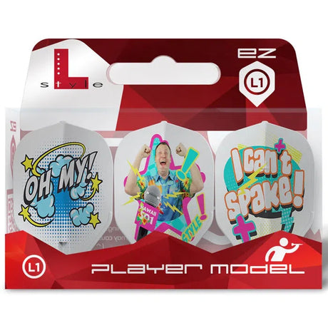 L-Style Wayne Mardle L1 EZ Type B White Darts Flights