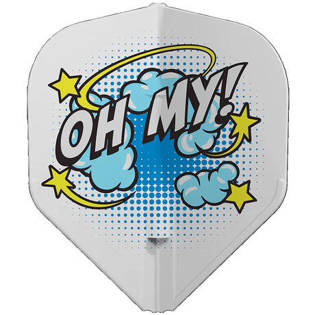 L-Style Wayne Mardle L1 EZ Type B White Darts Flights