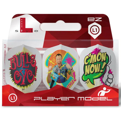 L-Style Wayne Mardle L1 EZ Type C White Darts Flights