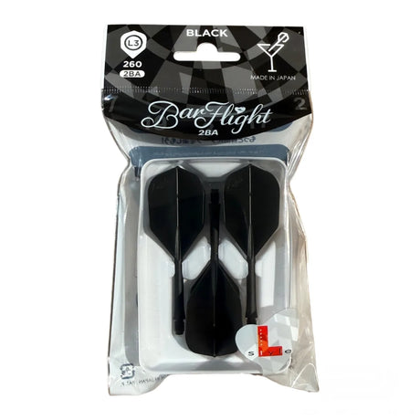 L-Style BarFlight L3 2BA Flight and Shaft System-4-Black-Premier Darts