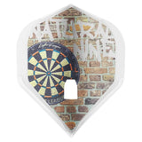 L-Style Darts L-Flight PRO L1 Natural 9 Nine Street Clear White Flights-1-Premier Darts