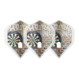 L-Style Darts L-Flight PRO L1 Natural 9 Nine Street Clear White Flights-2-Premier Darts