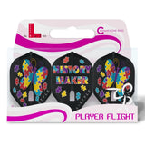 L-Style Darts L-Flight PRO L1 Fallon Sherrock V2 Black Flights-2-Premier Darts