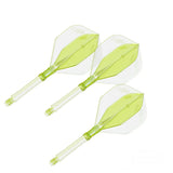 L-Style Darts L-System All-In-One Flights-16-Neon Yellow-Medium-Premier Darts