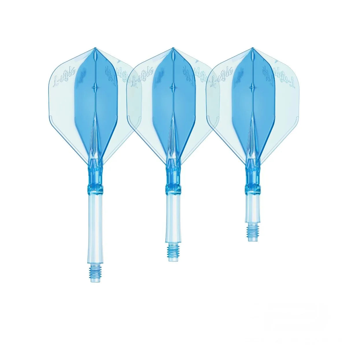 L-Style Darts L-System All-In-One Flights-9-Clear Black-Short-Premier Darts
