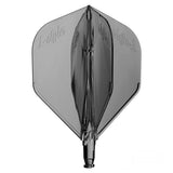 L-Style Darts L-System L1 Replacement Flight - Single-3-Clear Black-Premier Darts