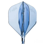 L-Style Darts L-System L1 Replacement Flight - Single-4-Clear Blue-Premier Darts