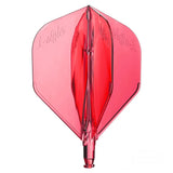 L-Style Darts L-System L1 Replacement Flight - Single-5-Clear Red-Premier Darts