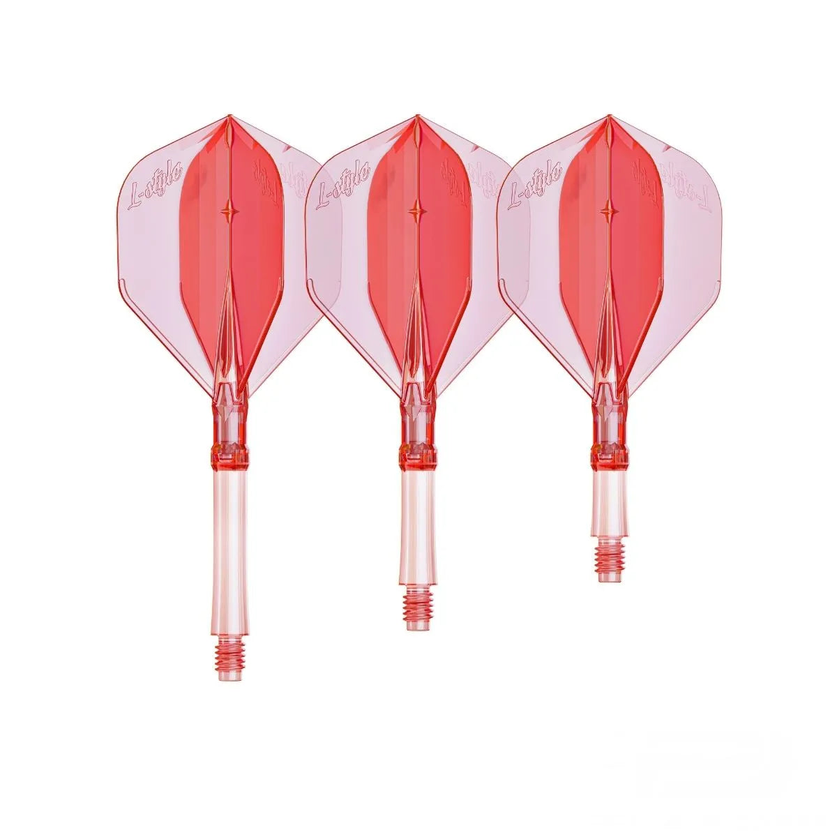L-Style Darts L-System All-In-One Flights-13-Clear Black-Short-Premier Darts