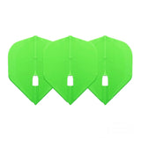 L-Style Darts L-Flight PRO KAMI L1 Neon Flights-4-Green-Premier Darts
