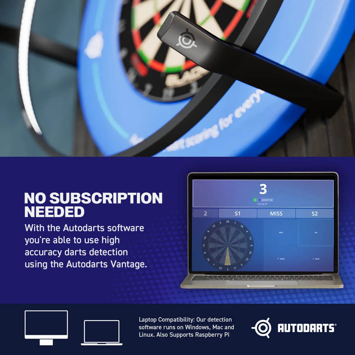 Autodarts Vantage Automatic Scoring System – Premier Darts