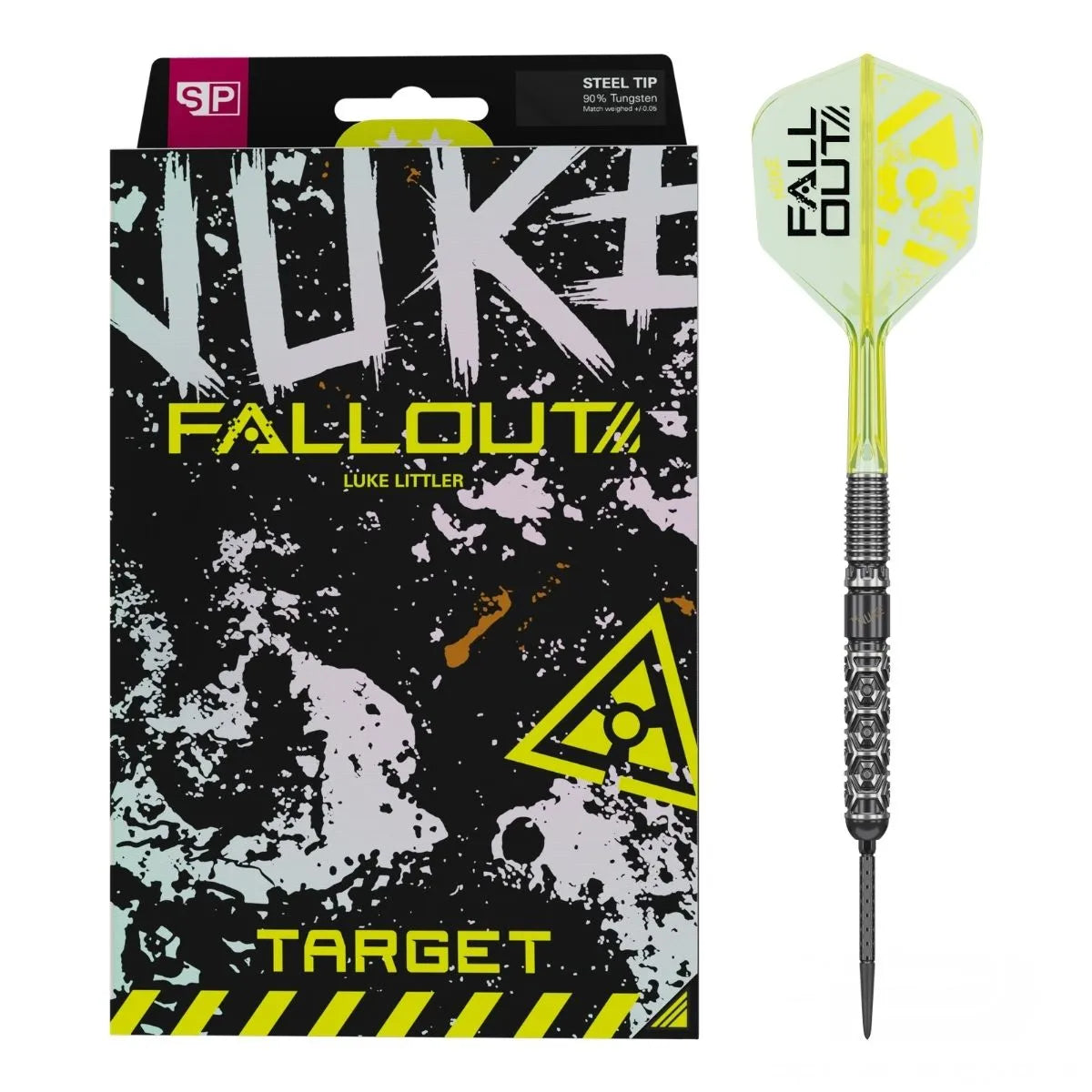 Target Darts Luke Littler Fallout SP 90% Tungsten Steel Tip Darts-1-22 GRAM-Premier Darts