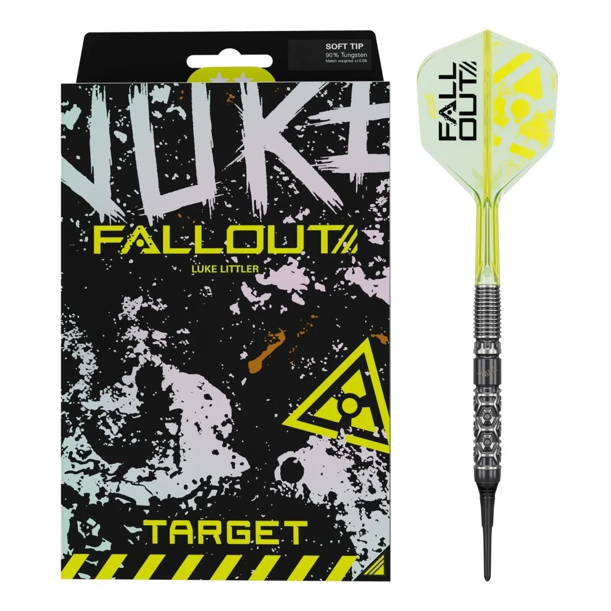 Target Darts Luke Littler Fallout 90% Tungsten Soft Tip Darts-1-19 GRAM-Premier Darts