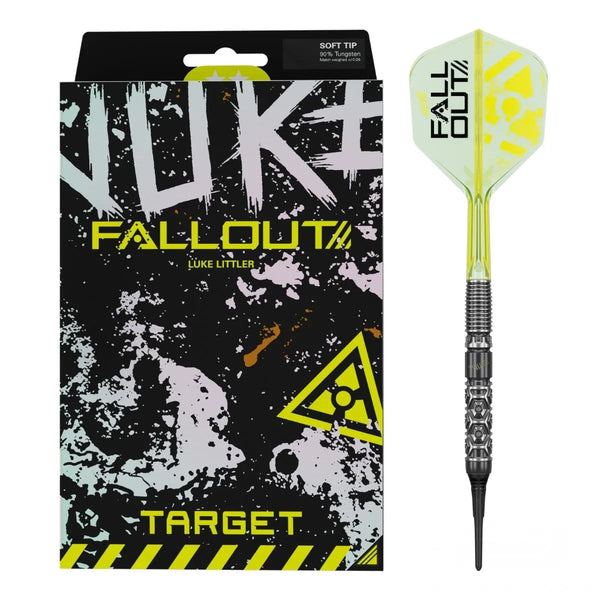 Target Darts Luke Littler Fallout 90% Tungsten Soft Tip Darts-1-19 GRAM-Premier Darts