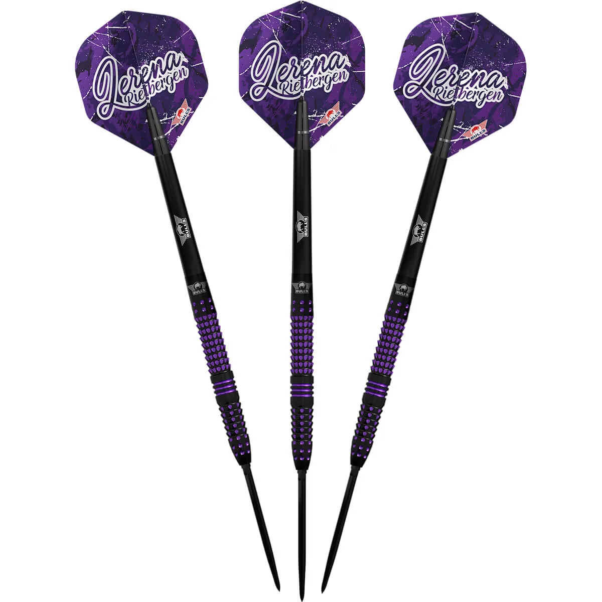 Bull's NL Lerena Rietbergen CP 90% Tungsten Steel Tip Darts-4-22 GRAM-Premier Darts