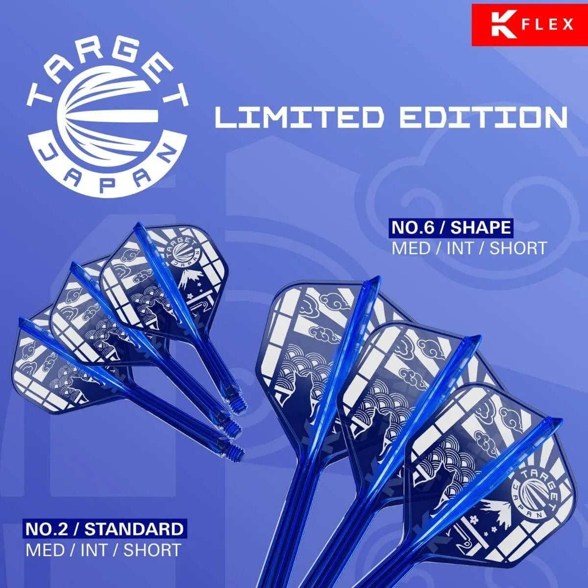 Target Japan 2026 Limited Edition K-Flex Flight System No2-2-Short-Premier Darts