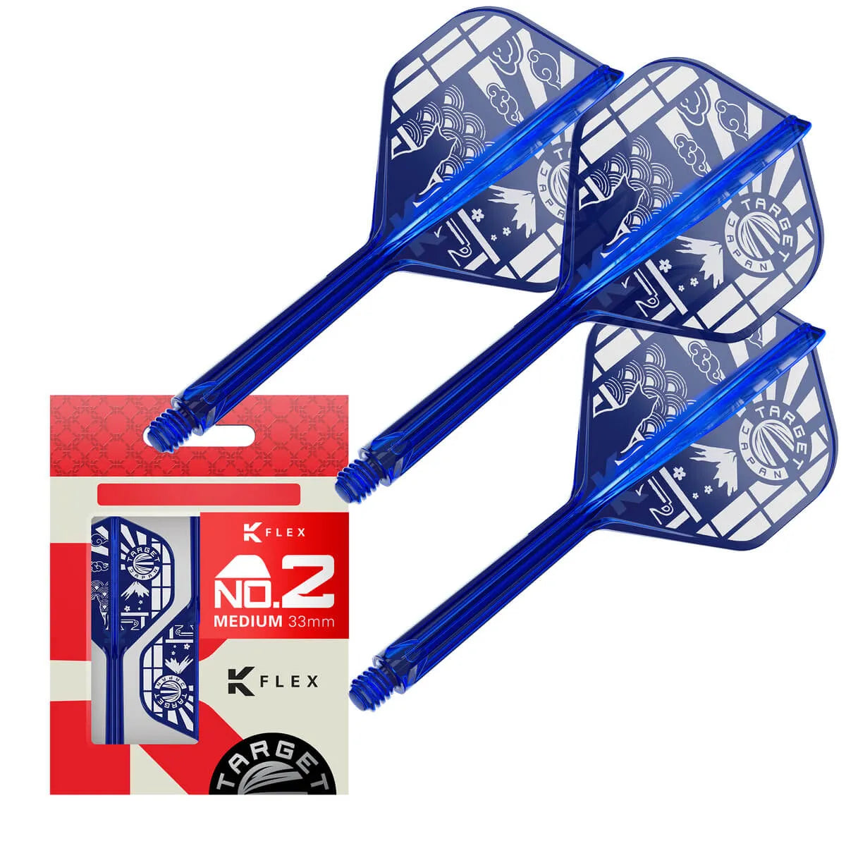 Target Japan 2026 Limited Edition K-Flex Flight System No2-9-Medium-Premier Darts