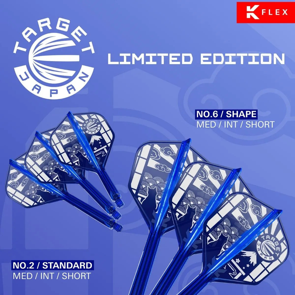 Target Japan 2026 Limited Edition K-Flex Flight System No6-2-Short-Premier Darts