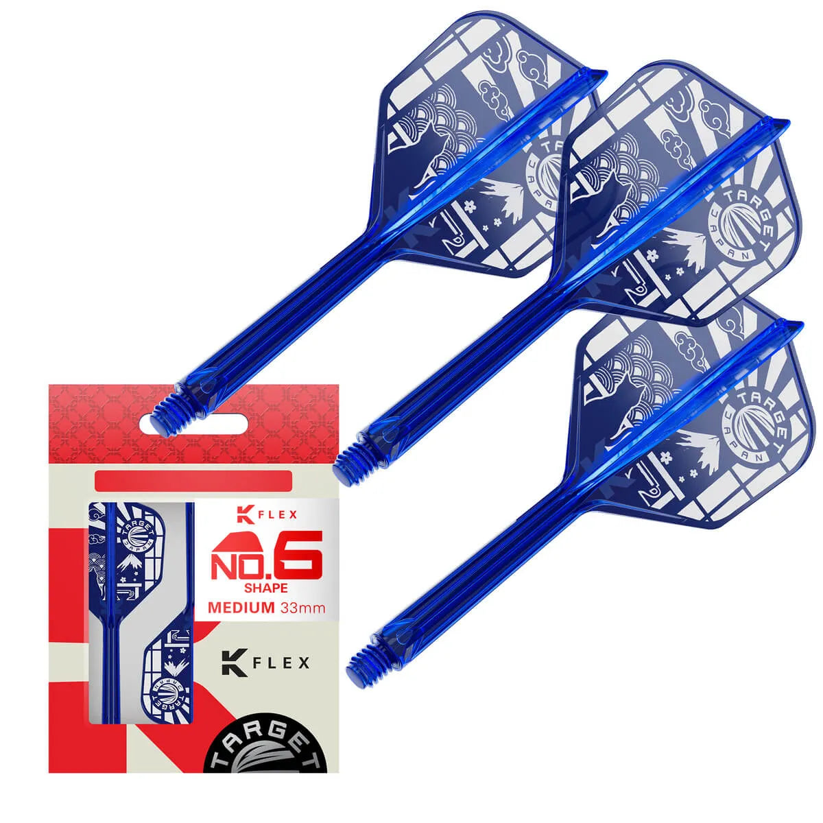 Target Japan 2026 Limited Edition K-Flex Flight System No6-9-Medium-Premier Darts