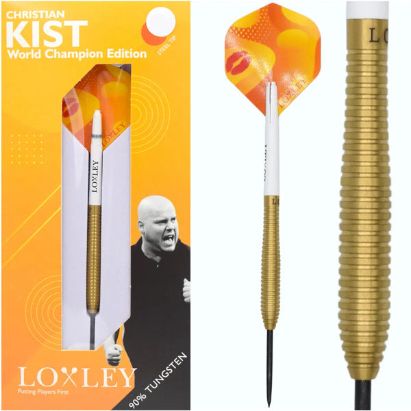 Loxley Christian Kist WC Edition 90% Tungsten Steel Tip Darts-1-22 GRAM-Premier Darts