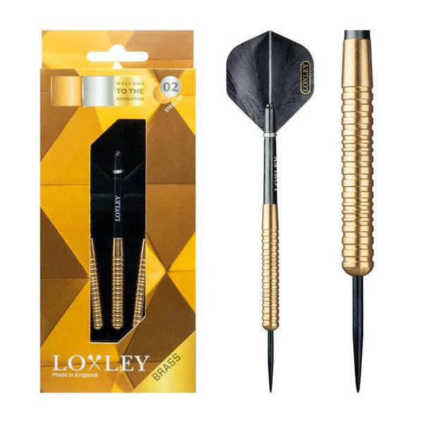 Loxley CuZN 02 Steel Tip Brass Darts-1-15 GRAM-Premier Darts