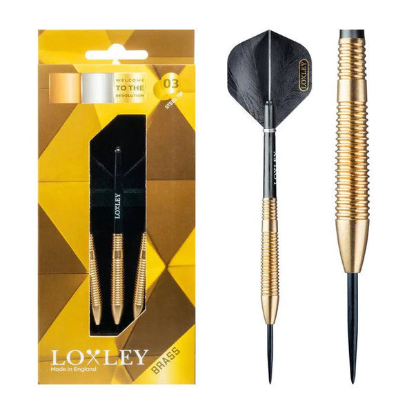 Loxley CuZN 03 Steel Tip Brass Darts-1-14.5g-Premier Darts