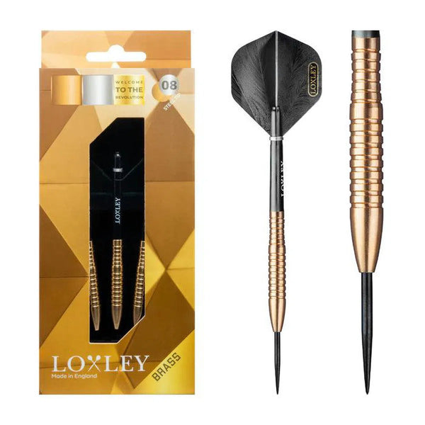 Loxley CuZN 08 Steel Tip Brass Darts-1-13 GRAM-Premier Darts