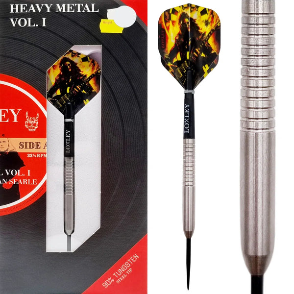 Loxley Darts Heavy Metal Vol. 1 90% Tungsten Steel Tip Darts-1-22 GRAM-Premier Darts