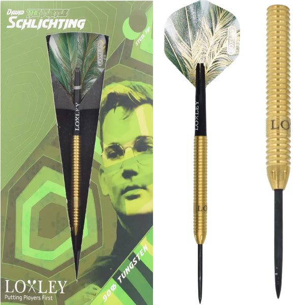 Loxley David Schlichting 90% Tungsten Steel Tip Darts-1-22 GRAM-Premier Darts