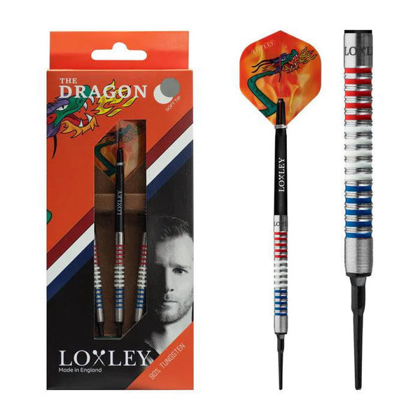 Loxley Jules v Dongen The Dragon 90% Tungsten Soft Tip Darts-1-19 GRAM-Premier Darts