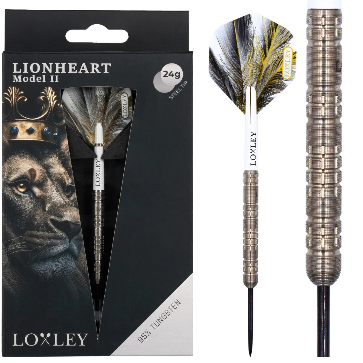 Loxley Lionheart Model 2 95% Tungsten Steel Tip Darts