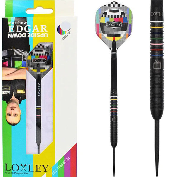 Loxley Matthew Edgar Upside Down 90% Tungsten Steel Tip Darts-1-21 GRAM-Premier Darts