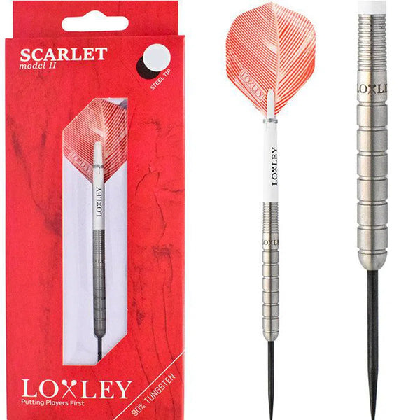 Loxley Scarlet Model 2 90% Tungsten Steel Tip Darts-1-21 GRAM-Premier Darts