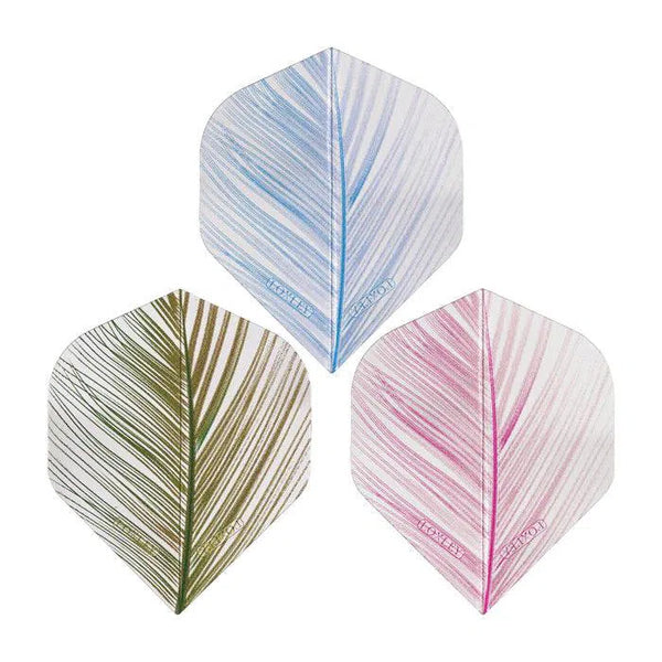 Loxley Transparent Feather No2 Flights-1-Blue-Premier Darts