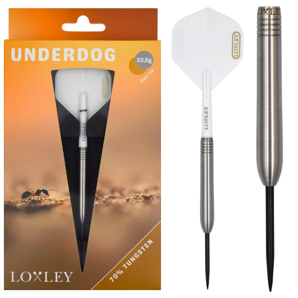 Loxley Underdog 70% Tungsten Steel Tip Darts-1-22.5 GRAM-Premier Darts