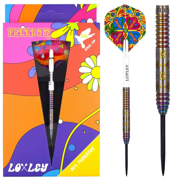 Loxley Woodstock Freedom 90% Tungsten Steel Tip Darts-1-23 GRAM-Premier Darts