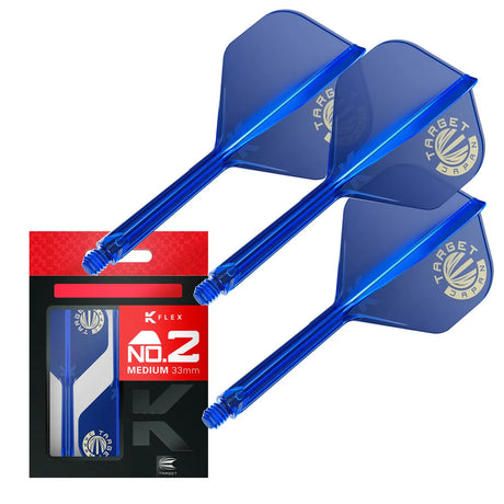 Target Japan Gold Logo Blue K-Flex Flight System No2-9-Medium-Premier Darts