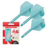 Target Japan Exclusive Edition Aquamarine K-Flex Flight System No6-8-Intermediate-Premier Darts