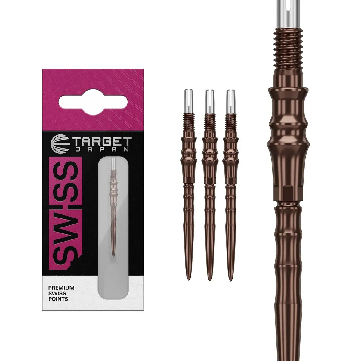 Target Japan Premium Swiss Points | PVD Steel Dart Points