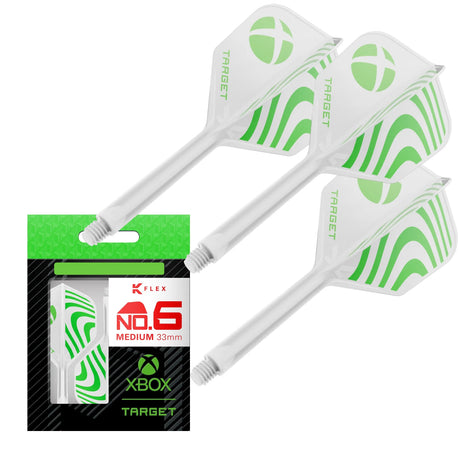Target Darts | XBOX K-Flex Flight System No6-8-Medium-Premier Darts