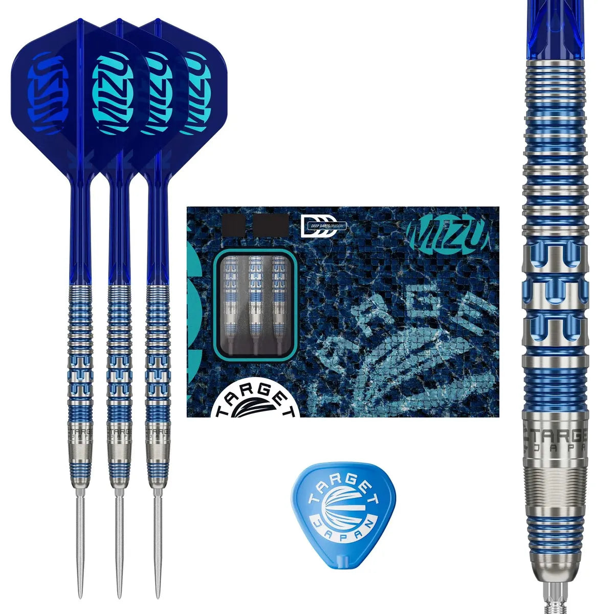 Target Japan Mizu Series 01 90% Tungsten Steel Tip Darts-4-23 GRAM-Premier Darts