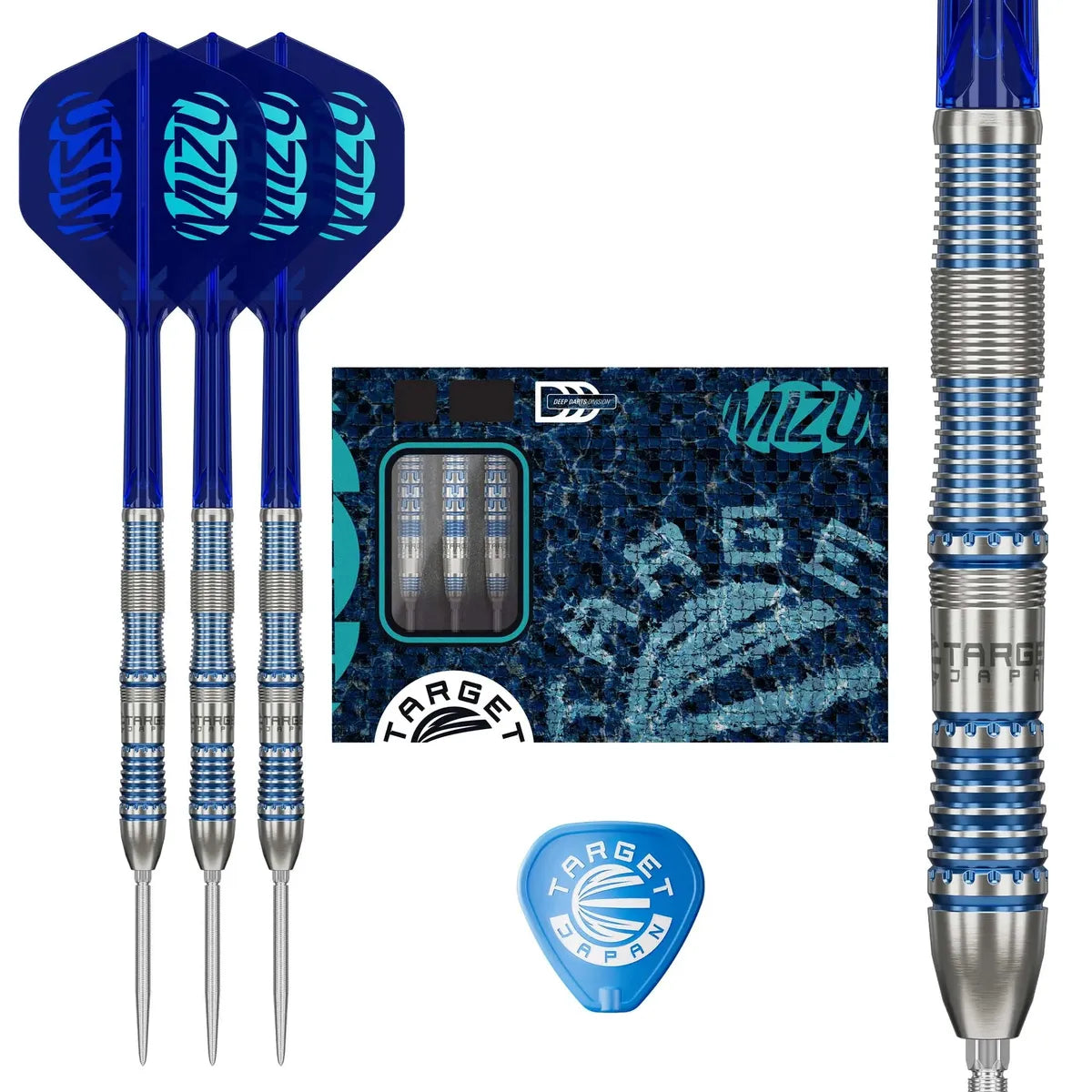 Target Japan Mizu Series 02 90% Tungsten Steel Tip Darts-4-23 GRAM-Premier Darts